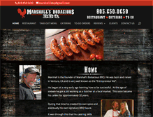 Tablet Screenshot of marshallsbodaciousbbq.com